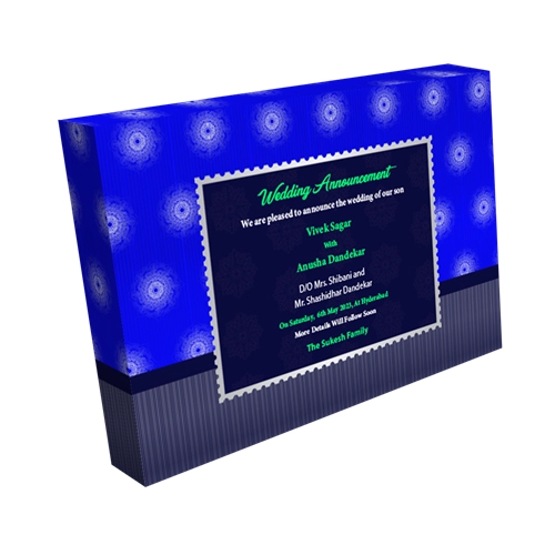 4 Compartments Luxury Silver 4 x 50 Dry Fruit Gift Box | Kanchipuram Designs